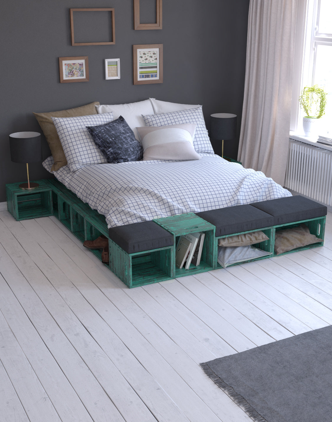 Barrio Multi-Functional Bed Modular And real wood furniture product