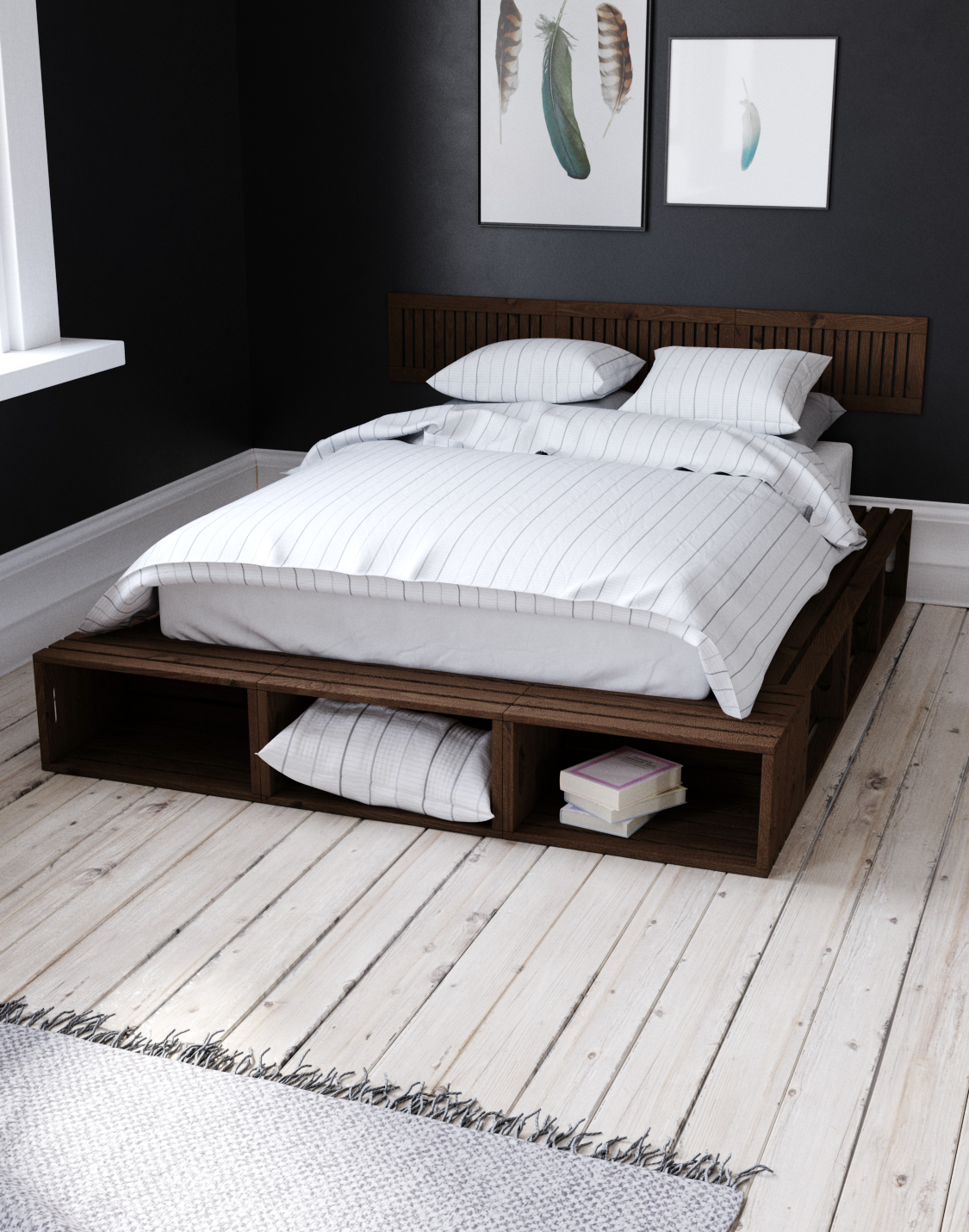 Keith Bed Modular And real wood furniture product