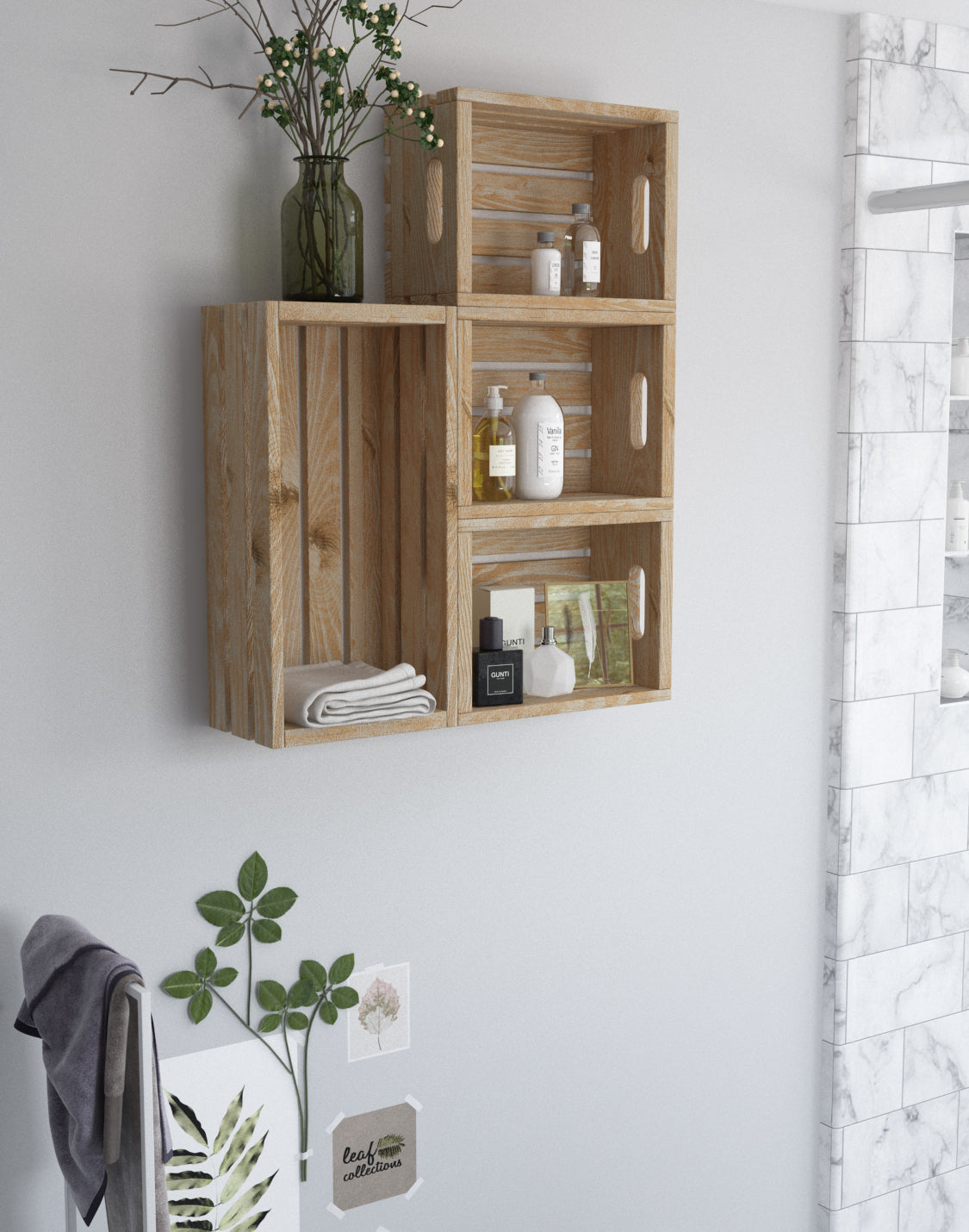 Lever Bathroom Unit Modular And real wood furniture product