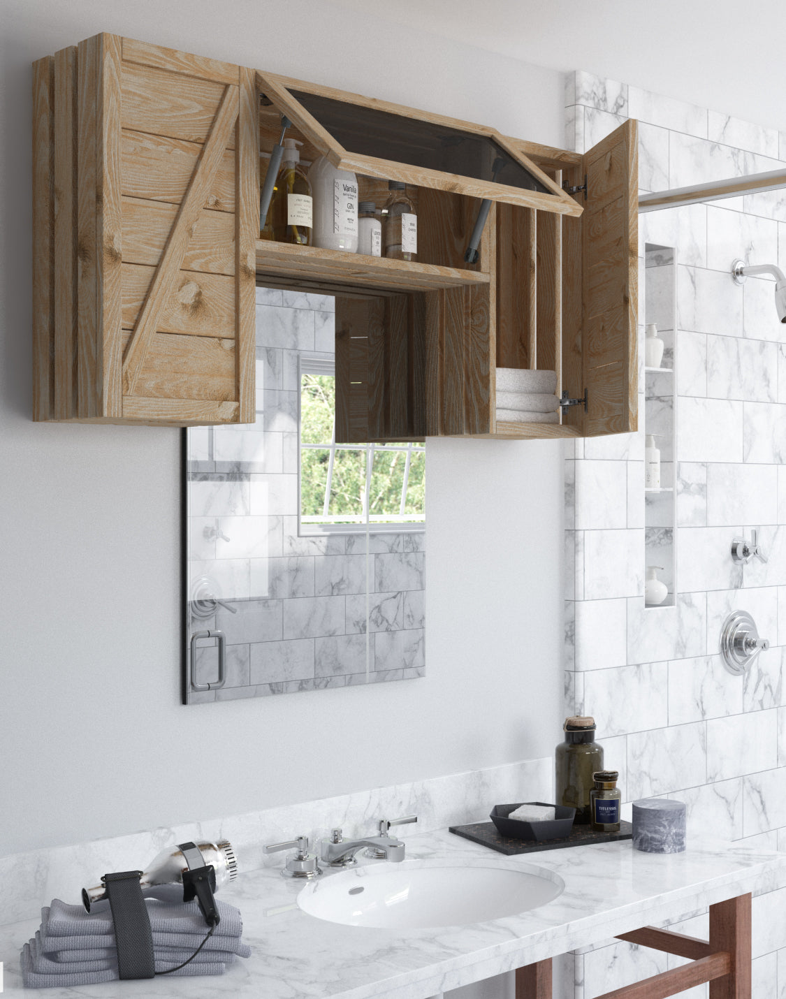 Pablo Bathroom Unit Modular And real wood furniture product