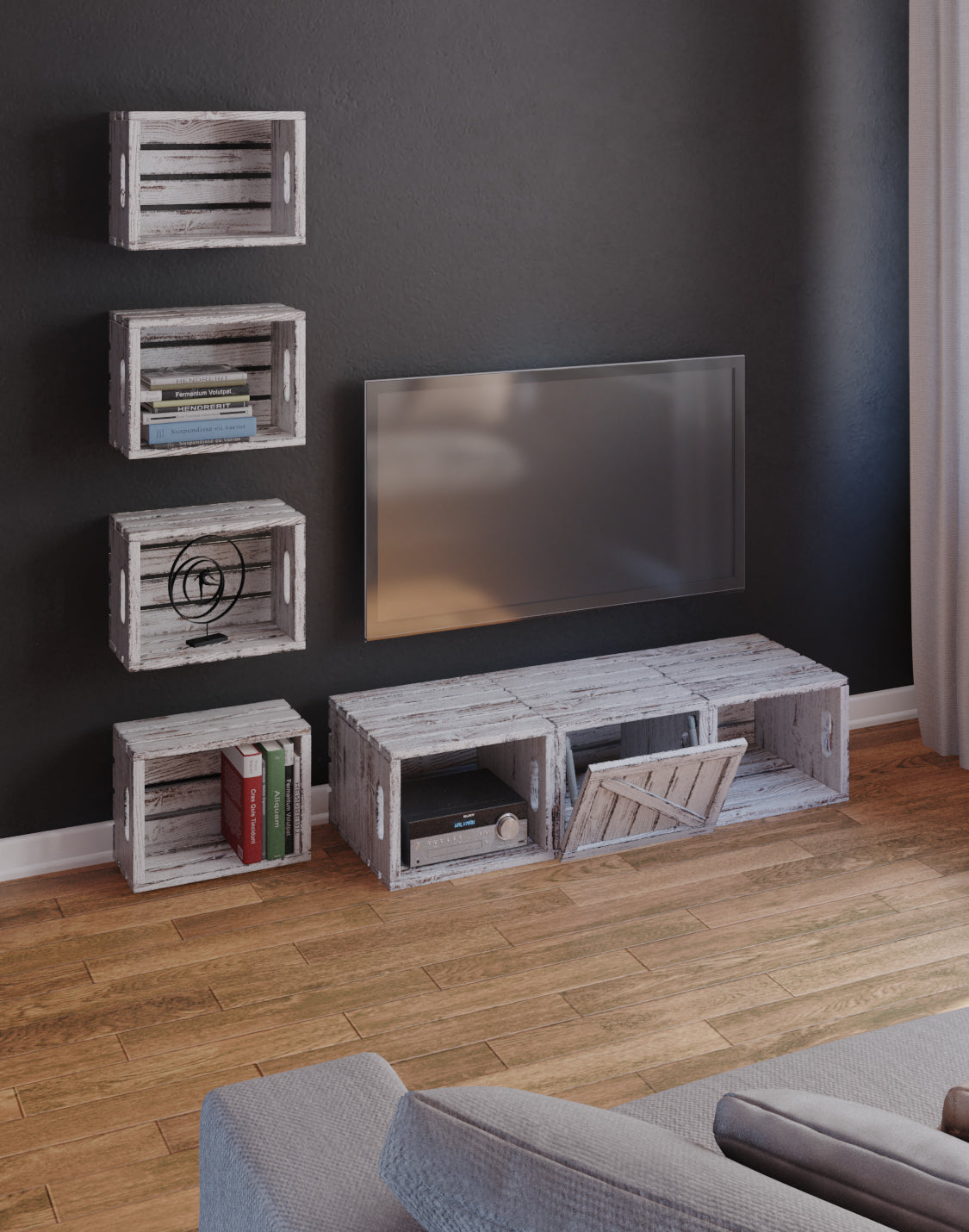 Paun TV Unit Modular And real wood furniture product