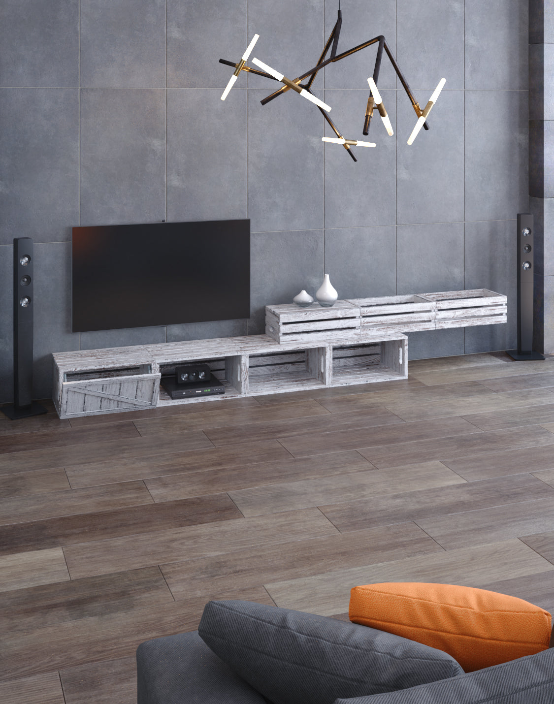 Pieng TV Unit Modular And real wood furniture product