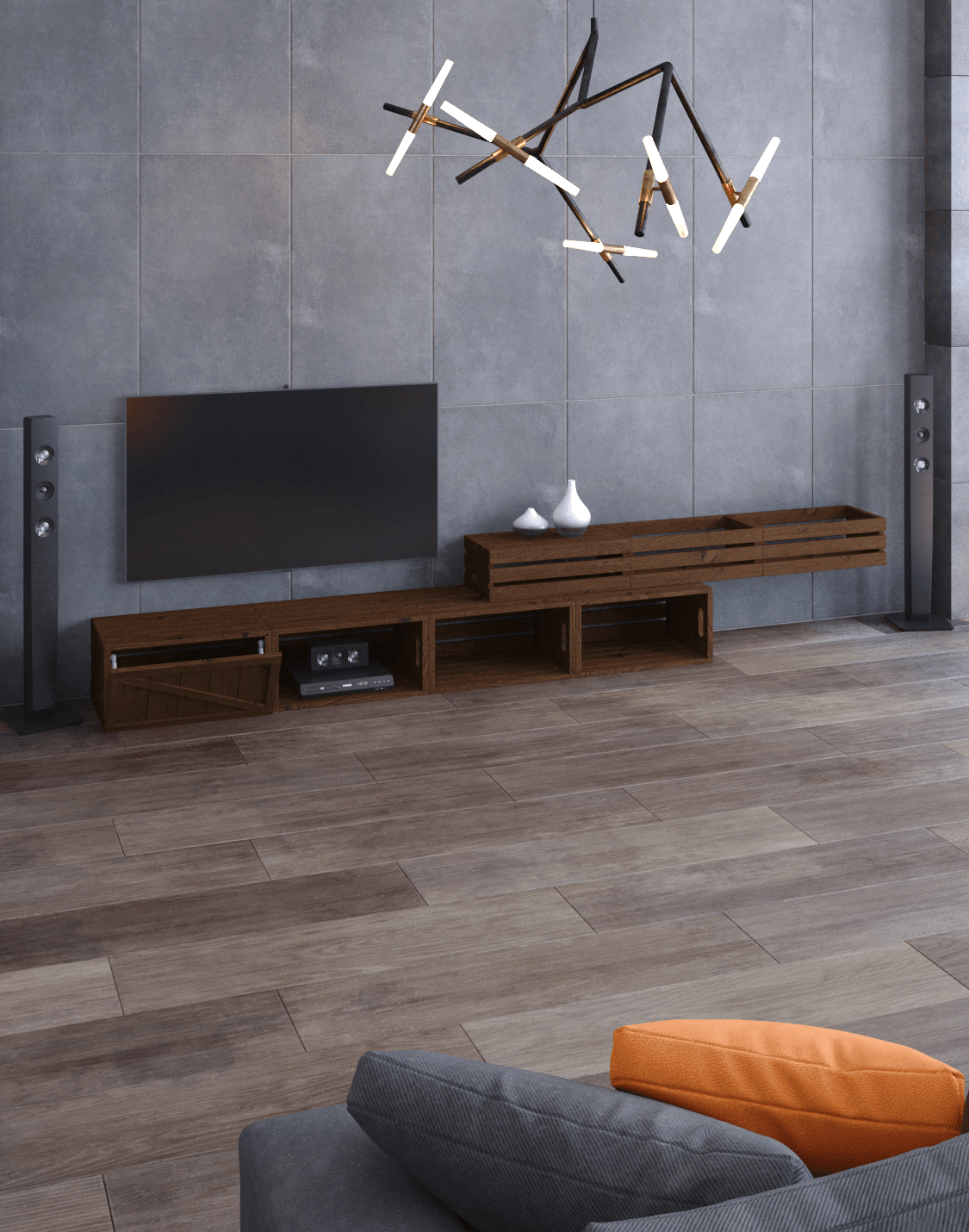 Pieng TV Unit Modular And real wood furniture product
