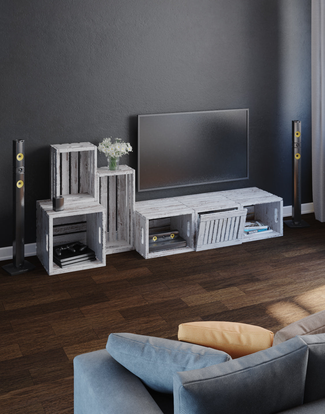 Roger TV Unit Modular And real wood furniture product