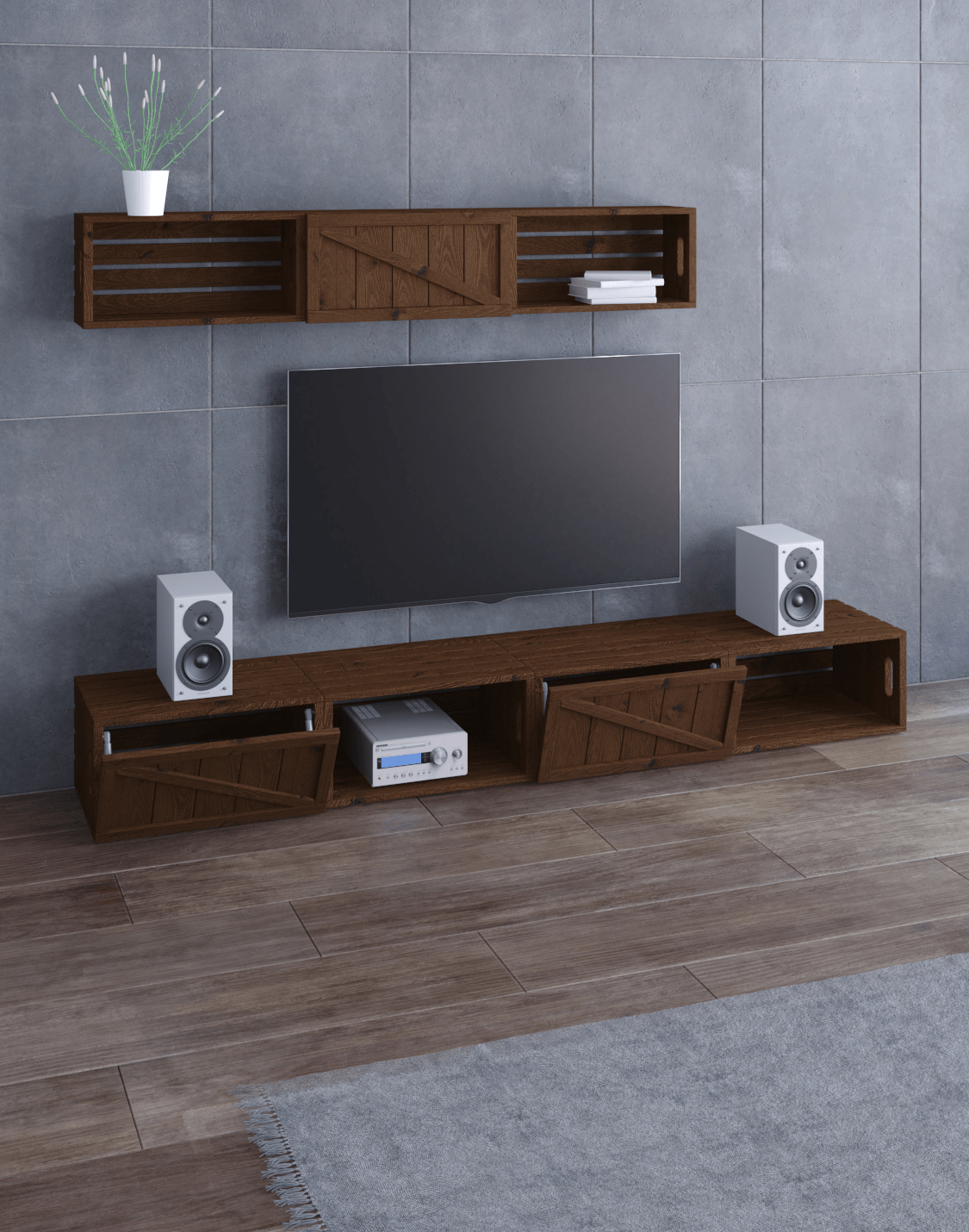 Smith TV Unit Modular And real wood furniture product