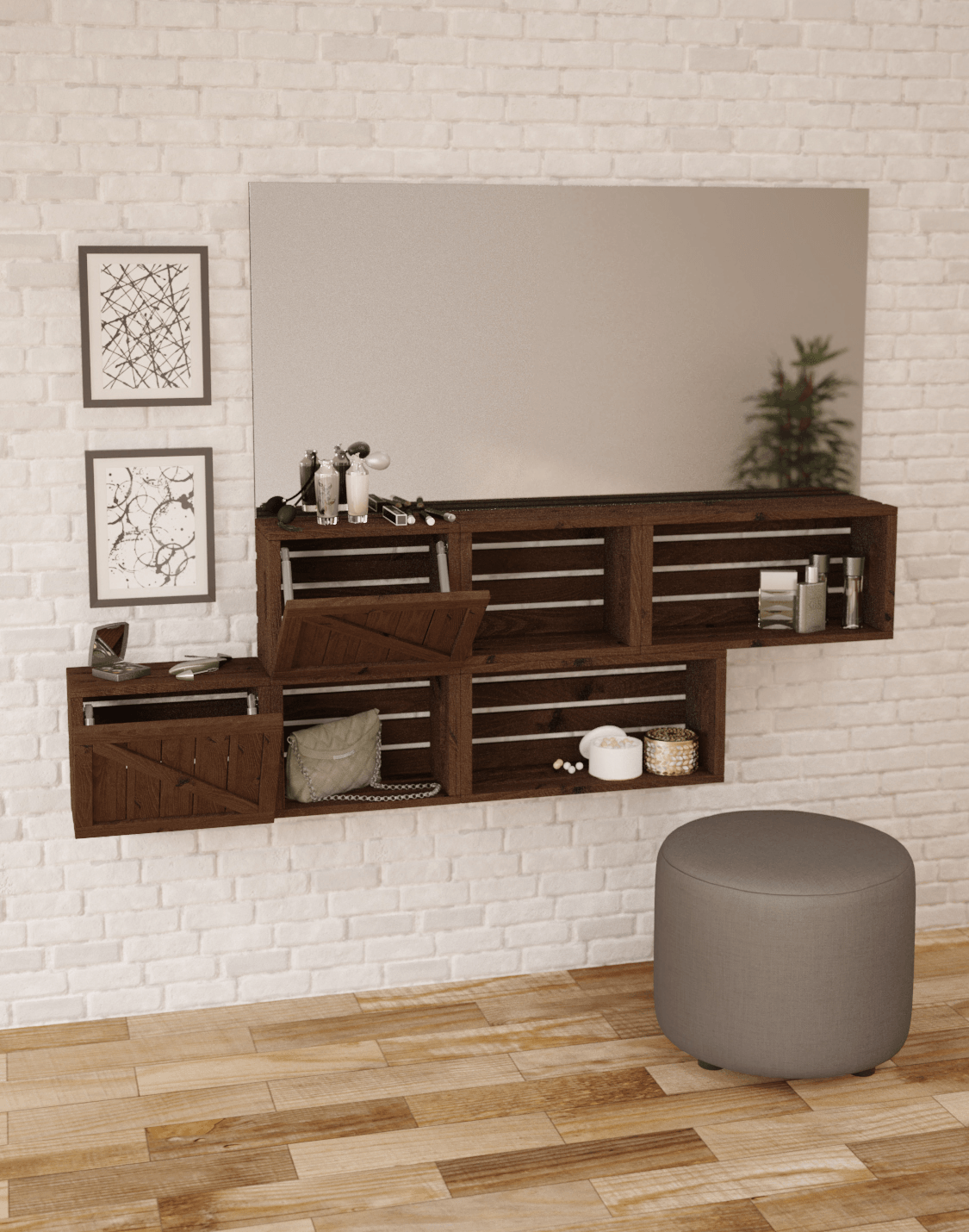 Stella Dresser Modular And real wood furniture product