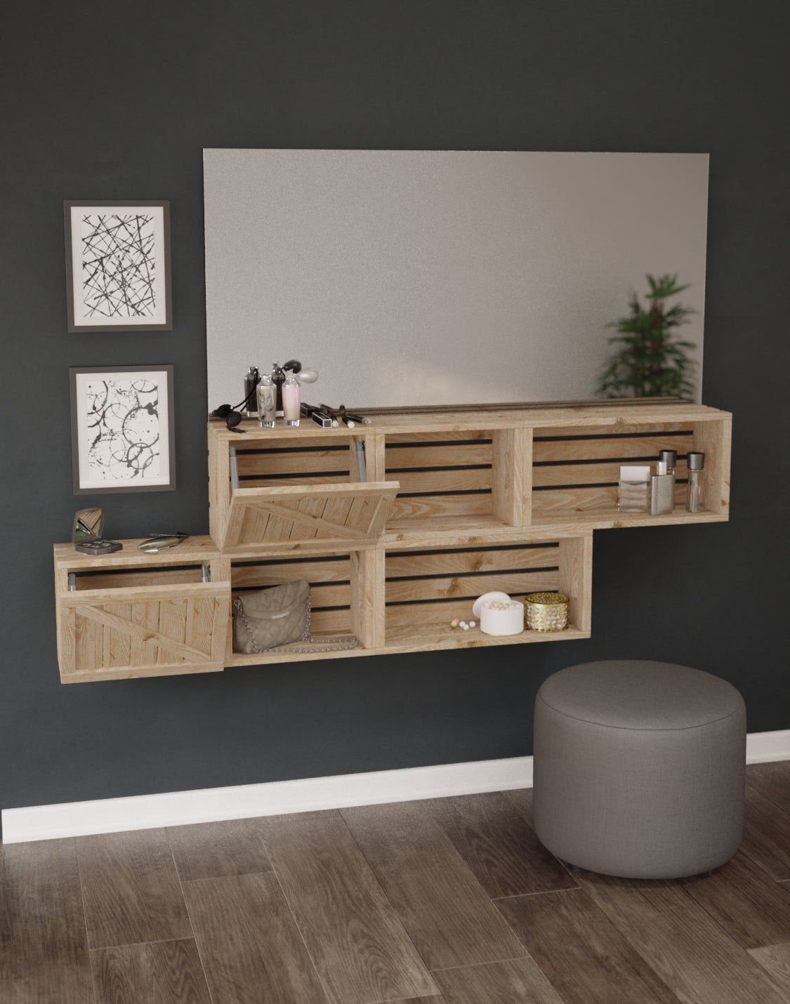 Stella Dresser Modular And real wood furniture product